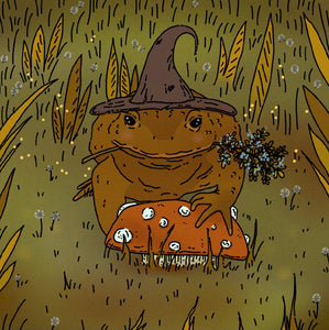 Witch Toad 5x5 Print